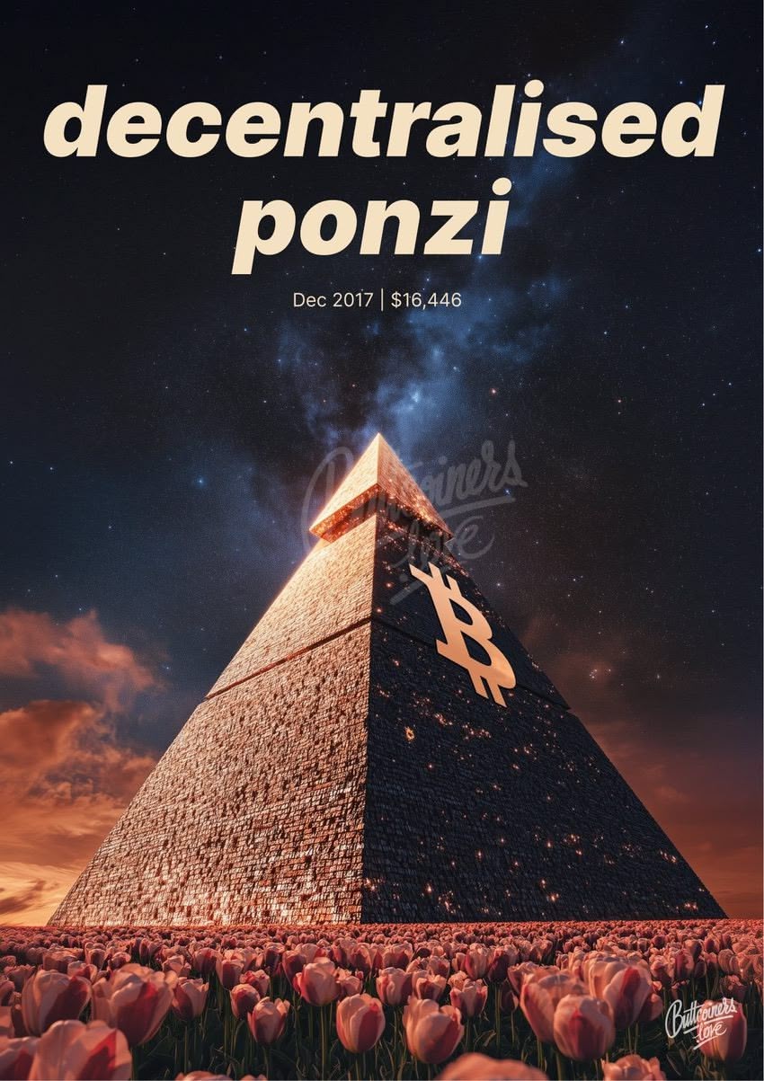 "decentralised ponzi" — David M. Webb, 2017