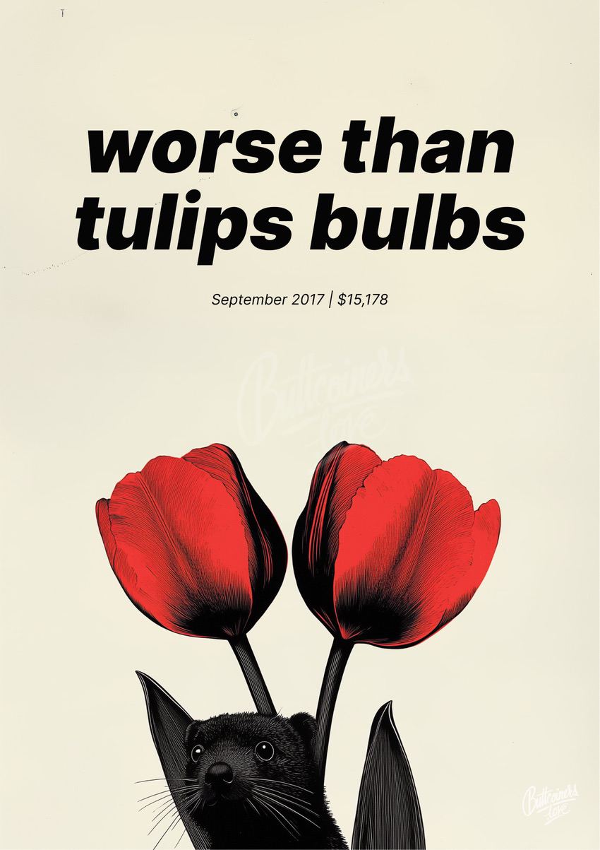 "worse than tulip bulbs" — Jamie Dimon, 2017