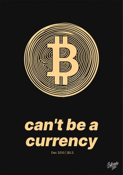 The Underground Economist wrong Bitcoin prediction poster