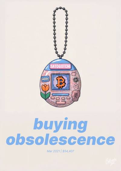 J.G. Collins wrong Bitcoin prediction poster