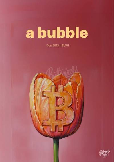 Alan Greenspan wrong Bitcoin prediction poster