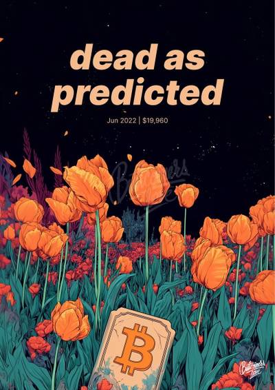 Kevin George wrong Bitcoin prediction poster