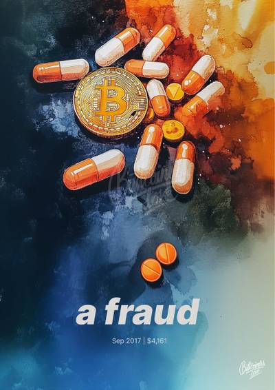 Jordan Belfort wrong Bitcoin prediction poster