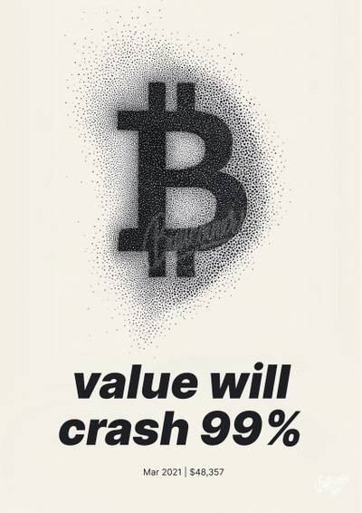 Lawrence Meyers wrong Bitcoin prediction poster