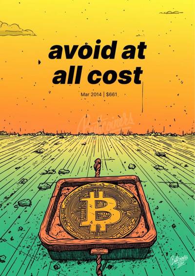 Joe Carter wrong Bitcoin prediction poster