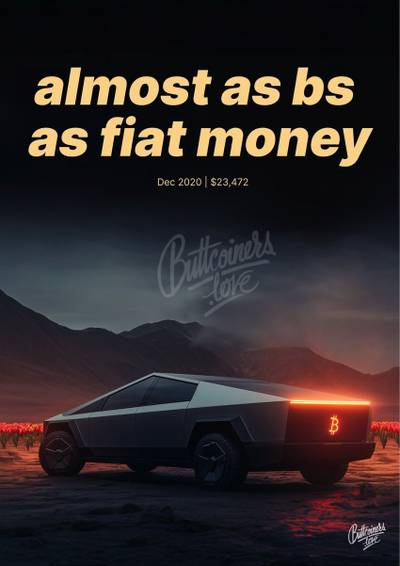 Elon Musk wrong Bitcoin prediction poster