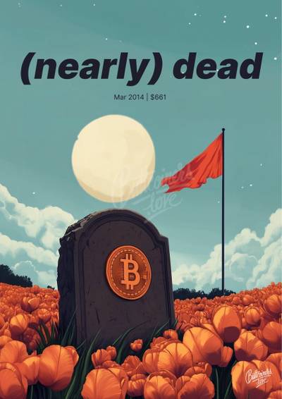 Joe Carter wrong Bitcoin prediction poster